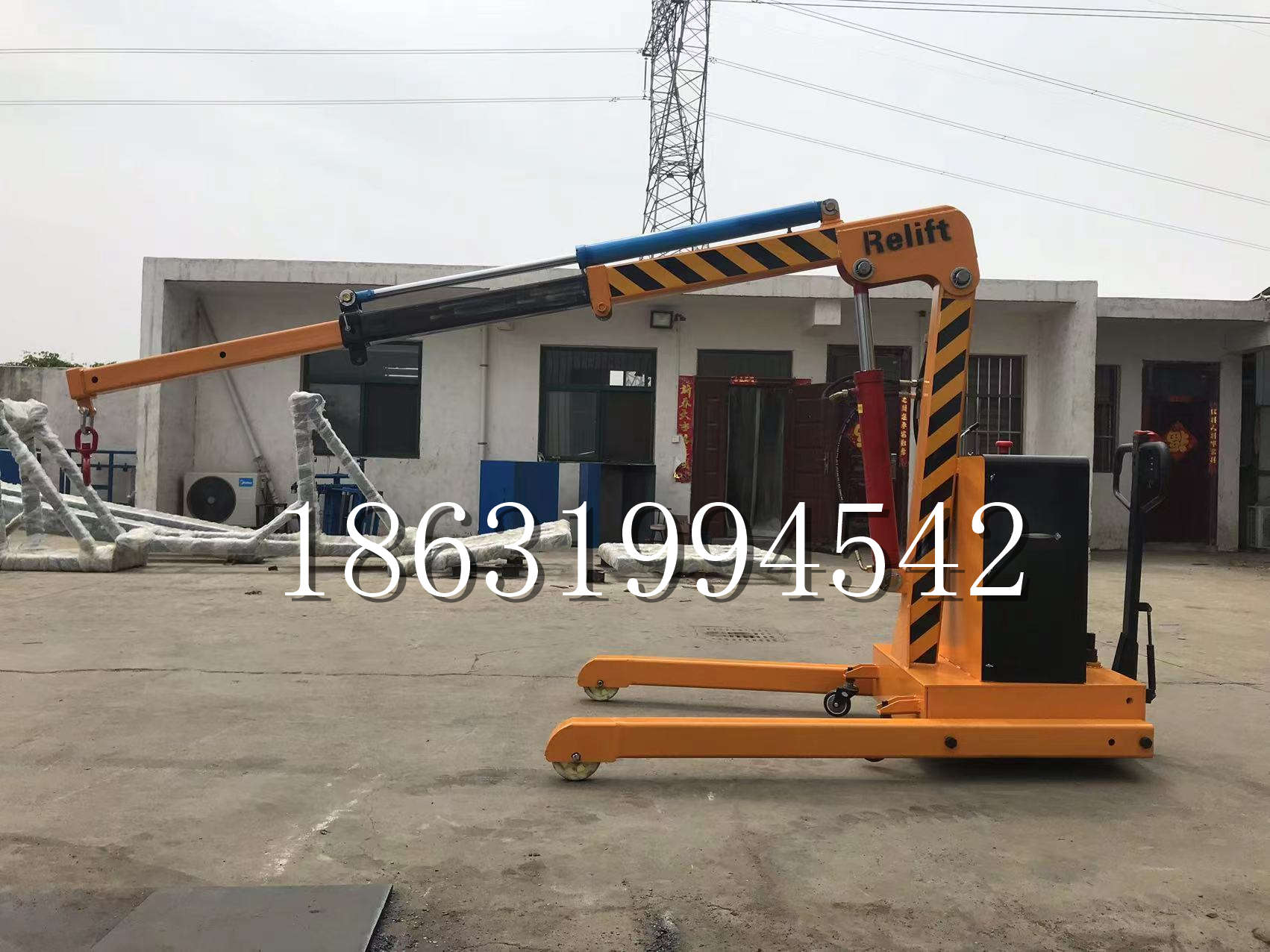 乌兰浩特市久征定做3吨三轮随车吊 农用园林绿化移树吊 平板工程用小吊机