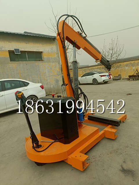 乌兰浩特市自卸车厢随车吊 自制轮式四不像起重机 四驱平板吊 5吨 贵盛